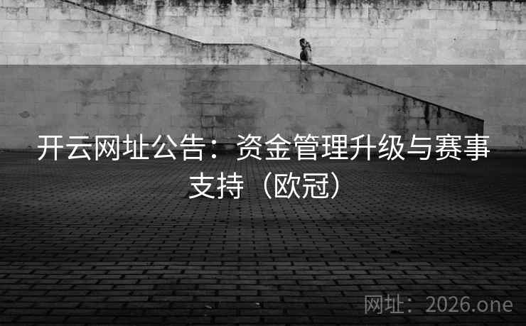 开云网址公告：资金管理升级与赛事支持（欧冠）