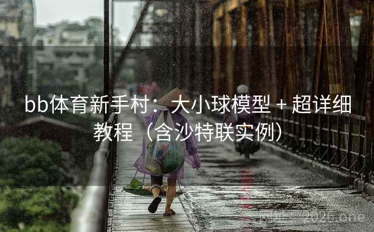 bb体育新手村:大小球模型 + 超详细教程(含沙特联实例) 第2张 bb体育新手村:大小球模型 + 超详细教程(含沙特联实例) 第2张