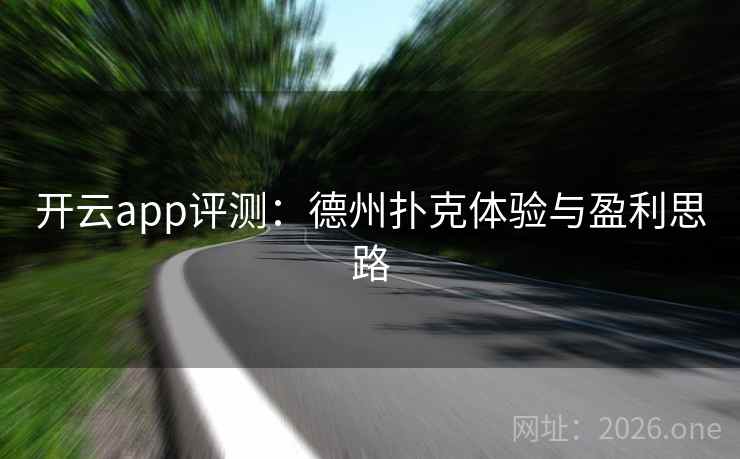 开云app评测:德州扑克体验与盈利思路 第2张 开云app评测:德州扑克体验与盈利思路 第2张
